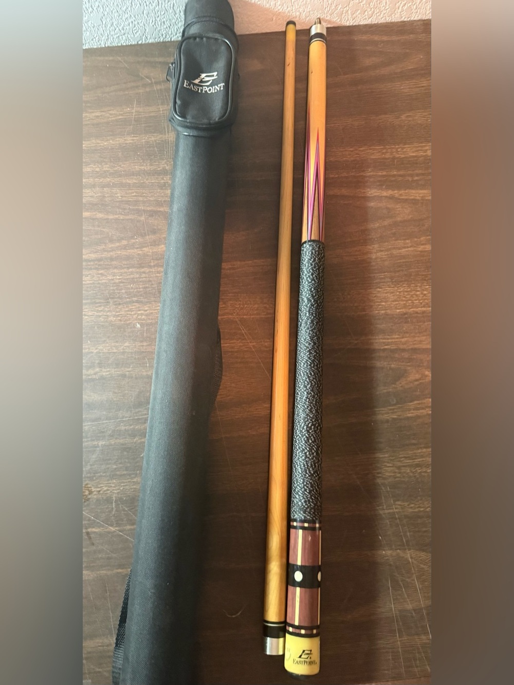 Eastpoint Two-Piece 20oz Billiard Pool Cue Stick with case